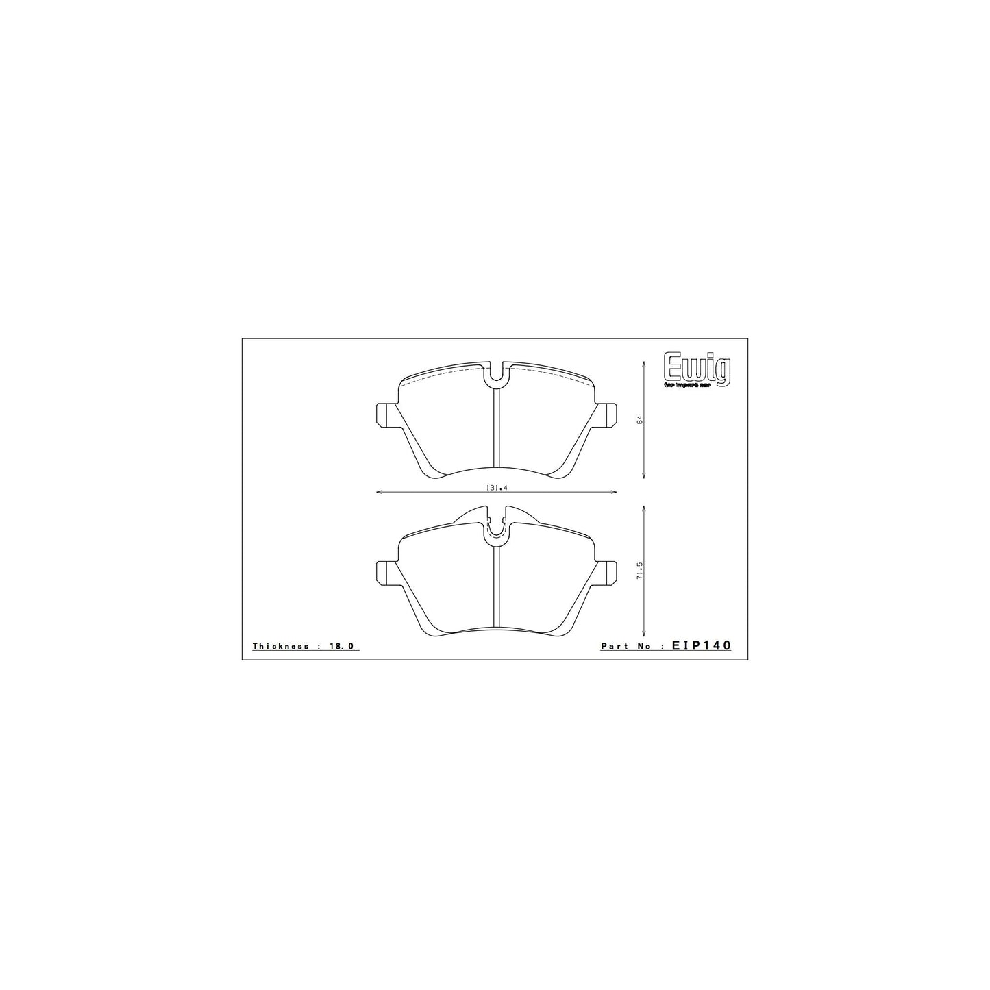 Endless CC-RG Brake Pads - EIP140