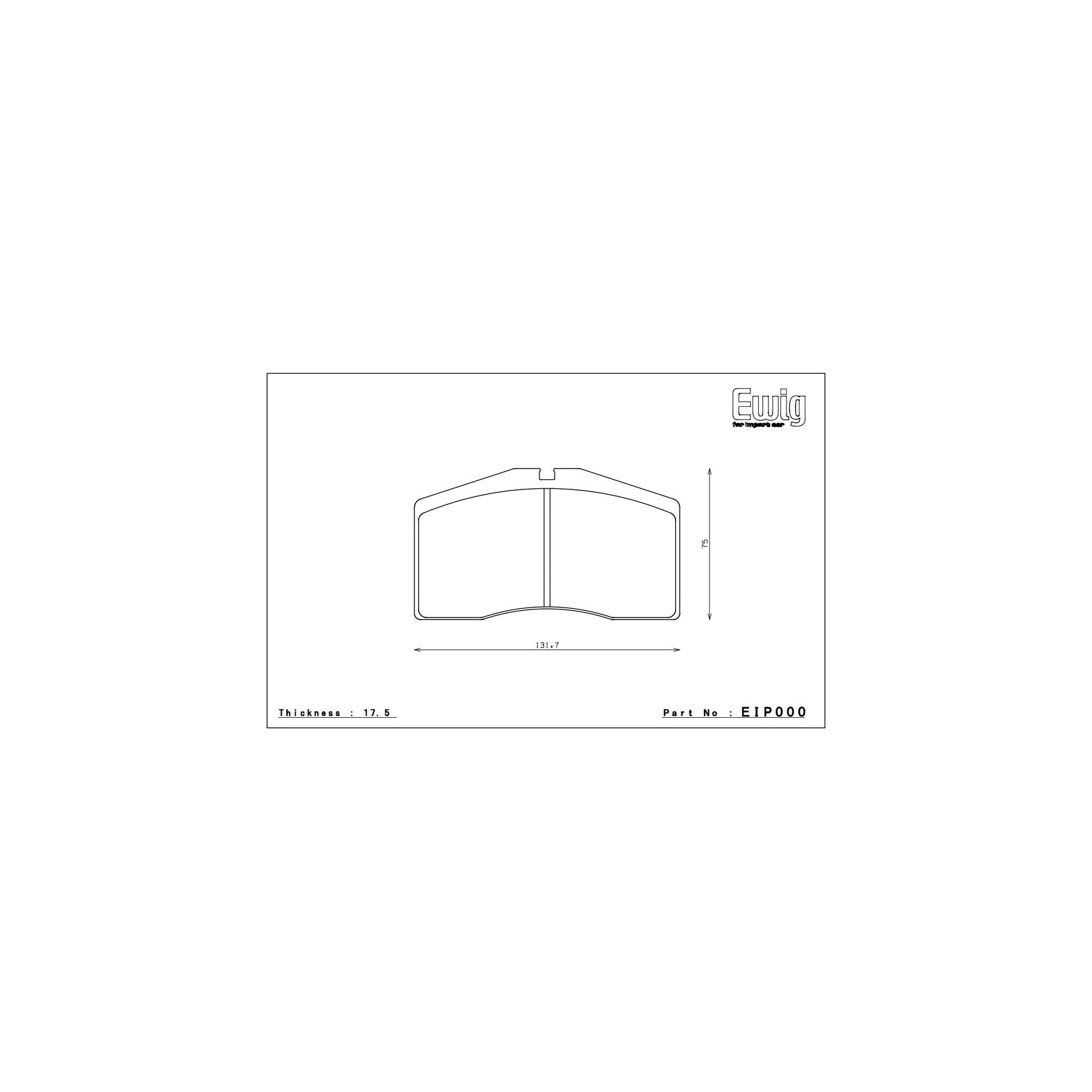 Endless CC-RG Brake Pads - EIP000