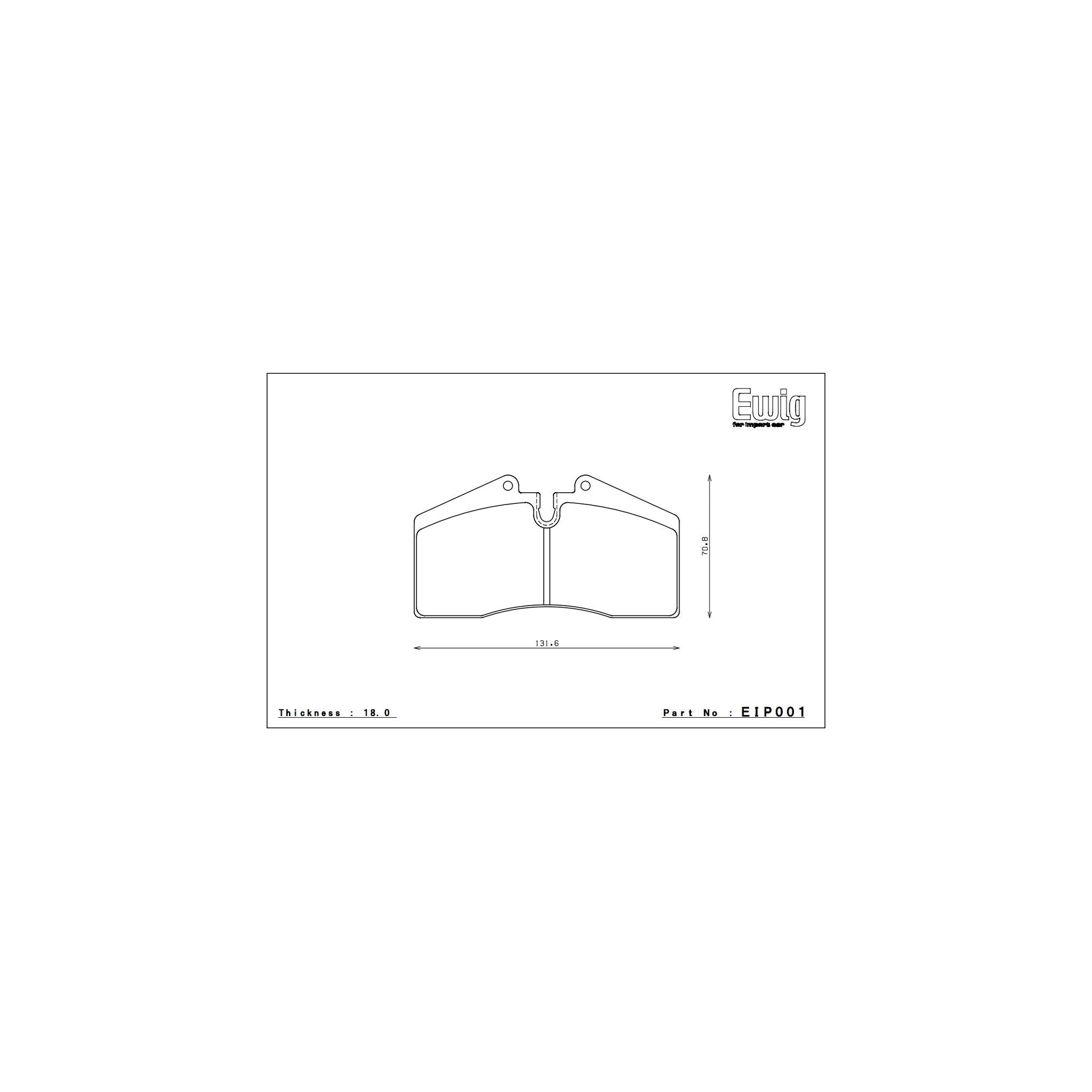 Endless CC-RG Brake Pads - EIP001