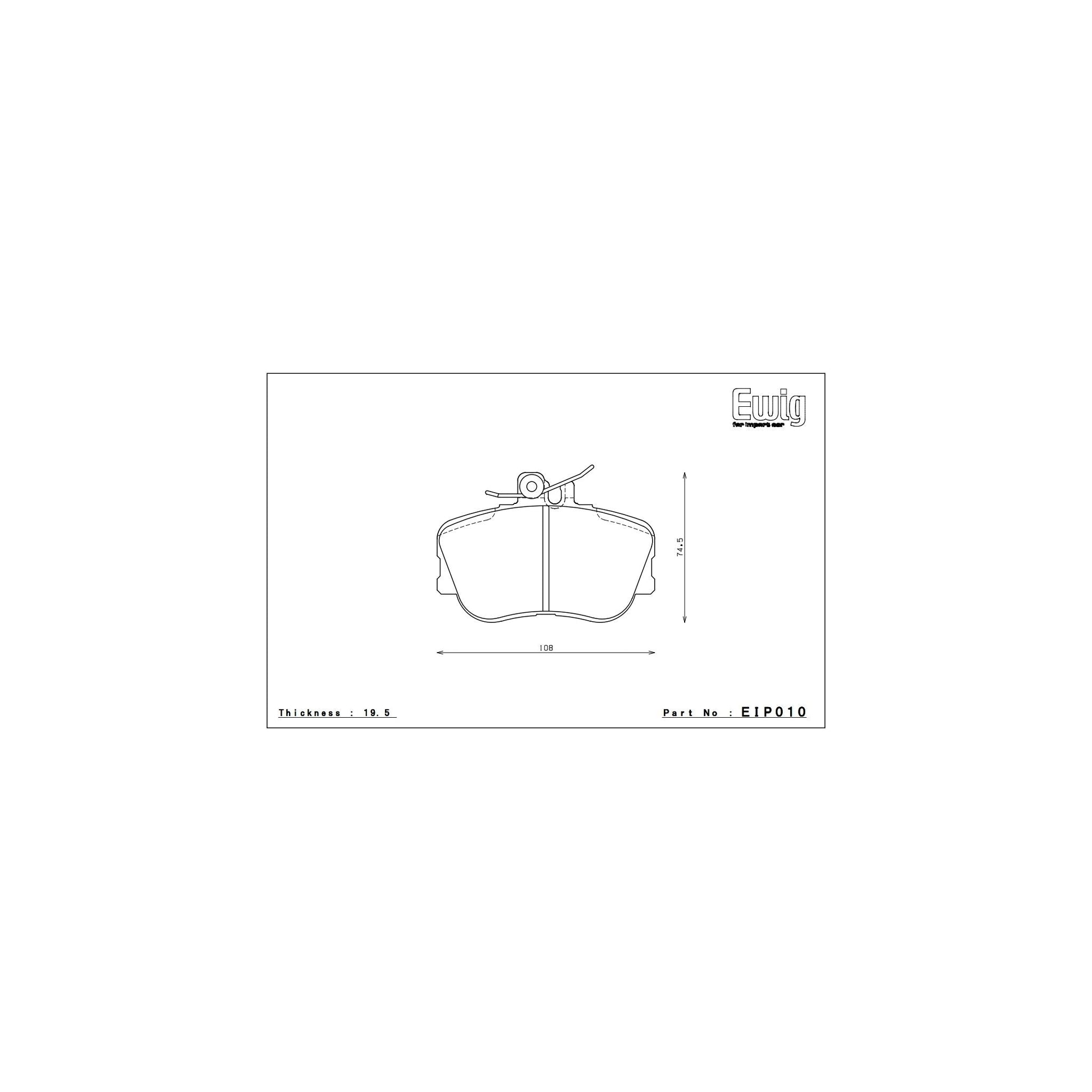 Endless MA45B Brake Pads - EIP010