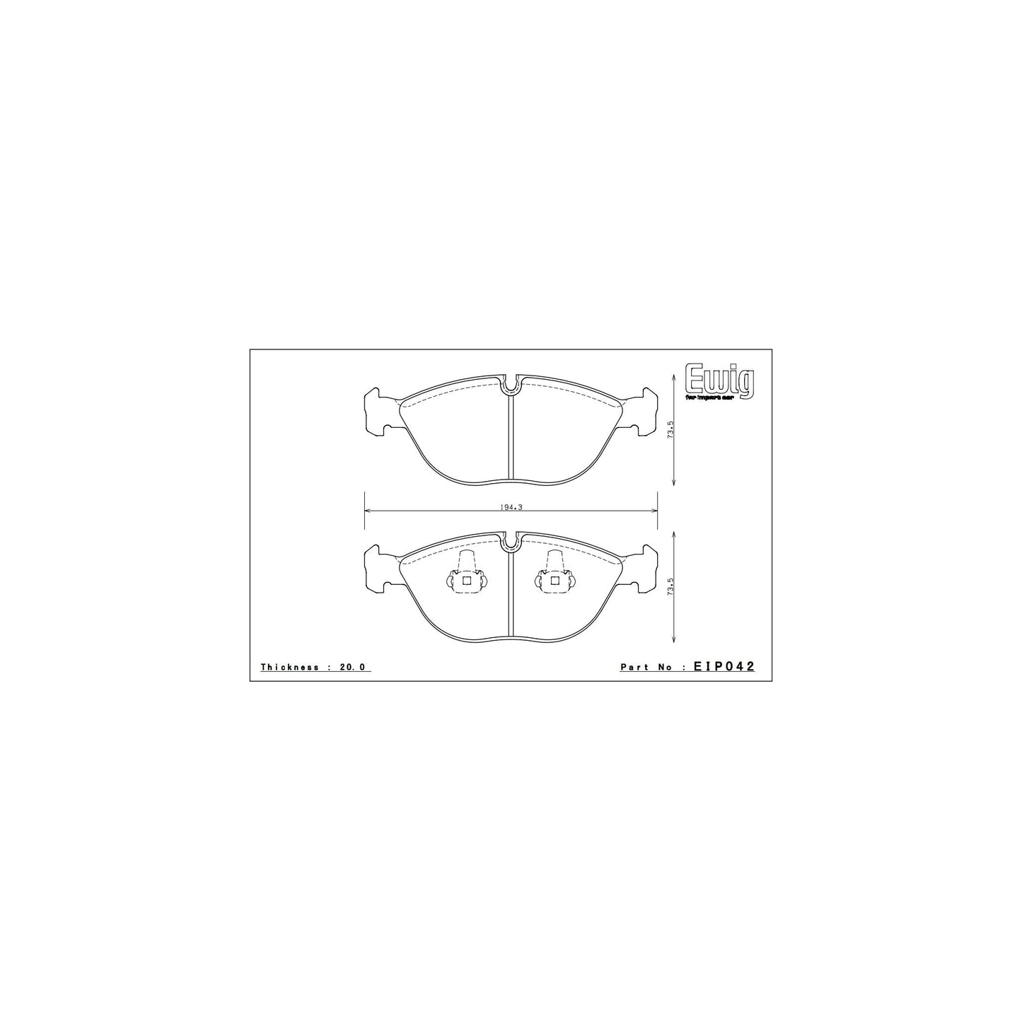 Endless CC-RG Brake Pads - EIP042