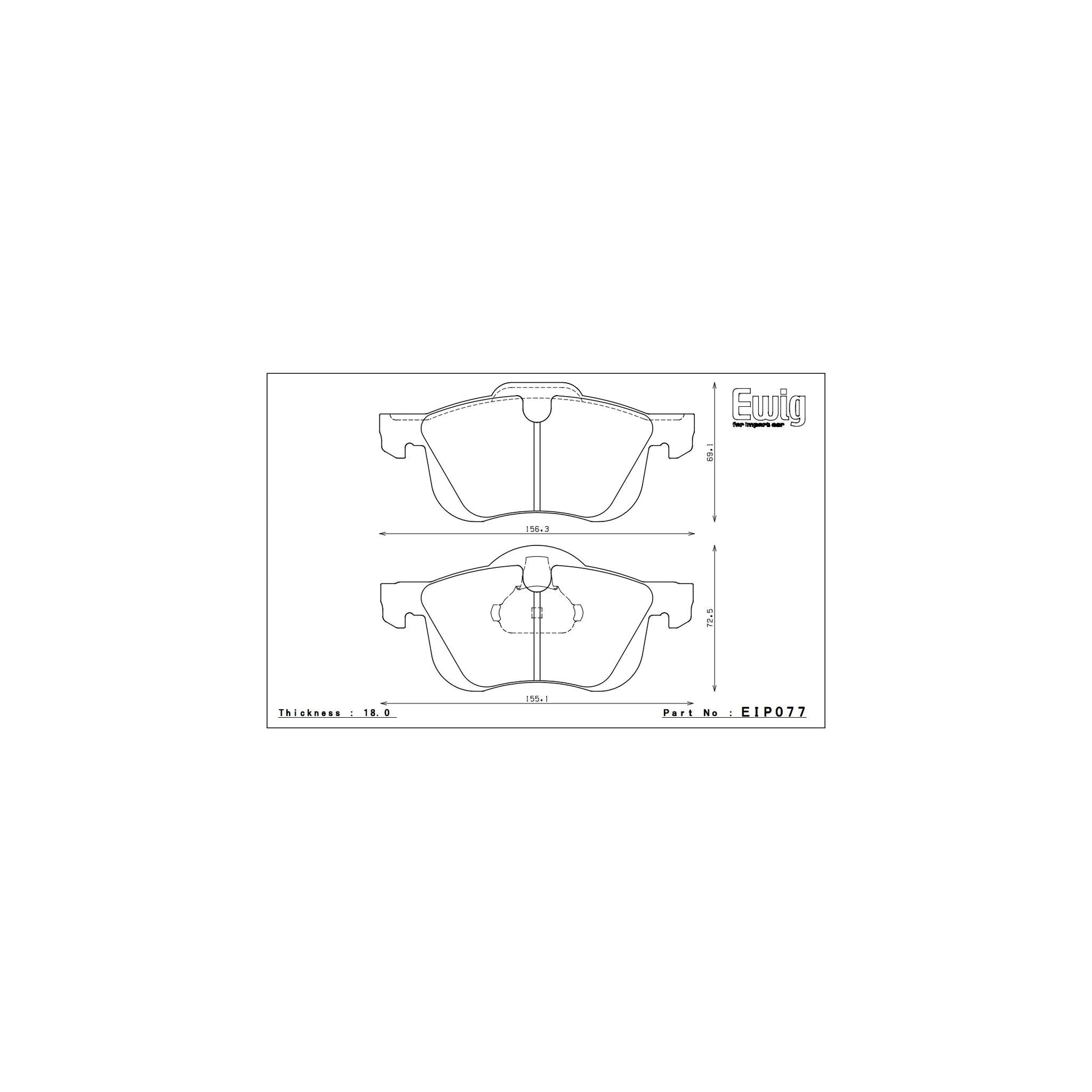 Endless ME22 Brake Pads - EIP077