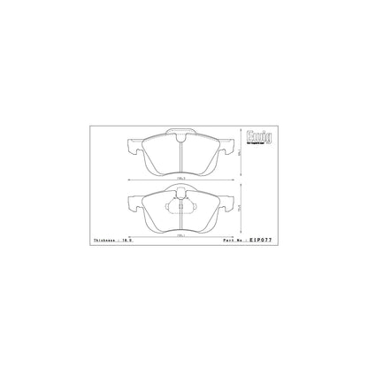 Endless MA45B Brake Pads - EIP077