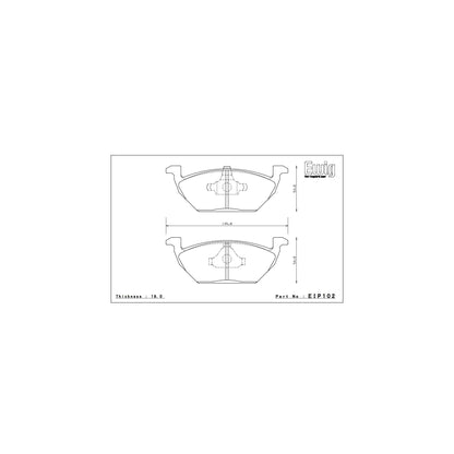 Endless CC-RG Brake Pads - EIP102