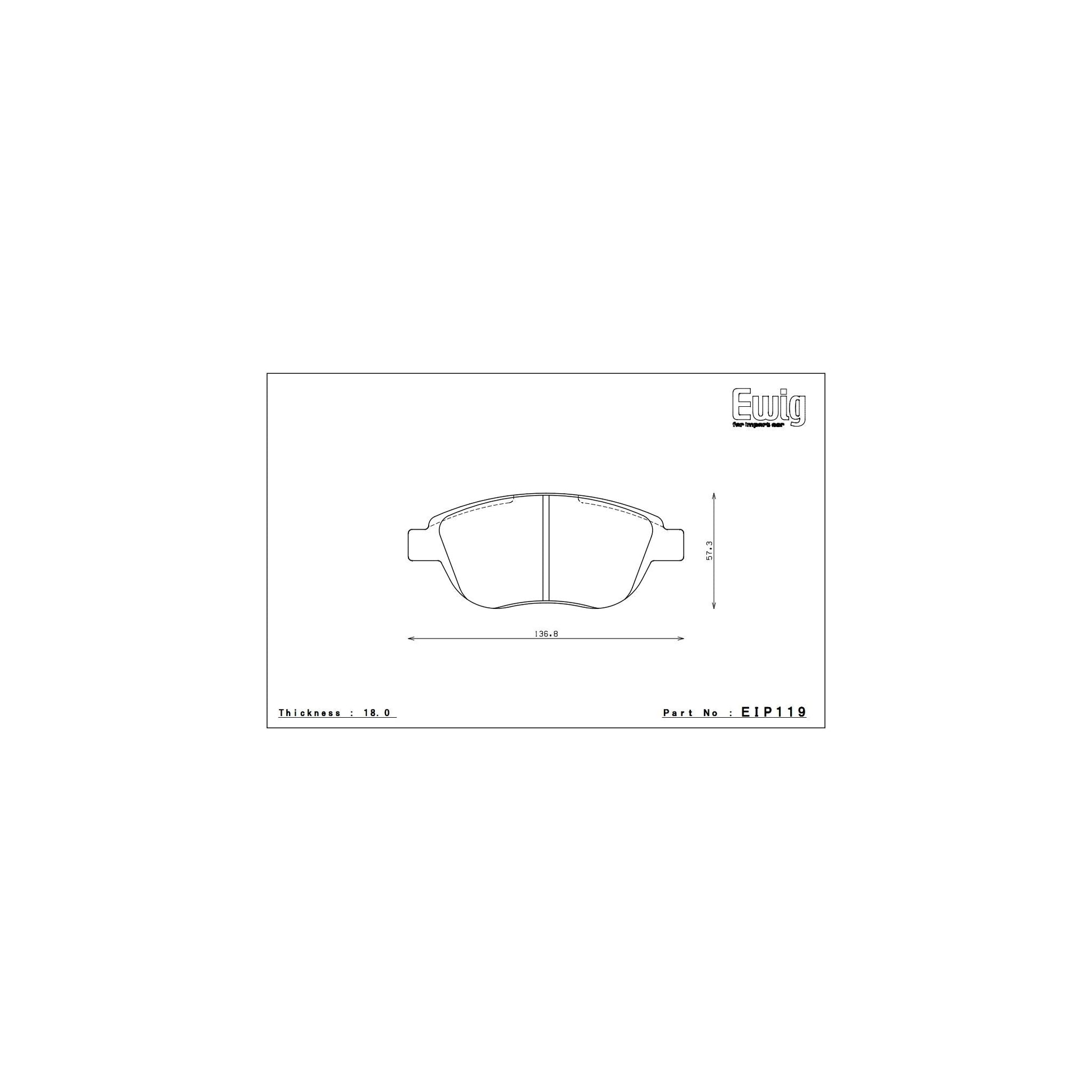 Endless MA45B Brake Pads - EIP119