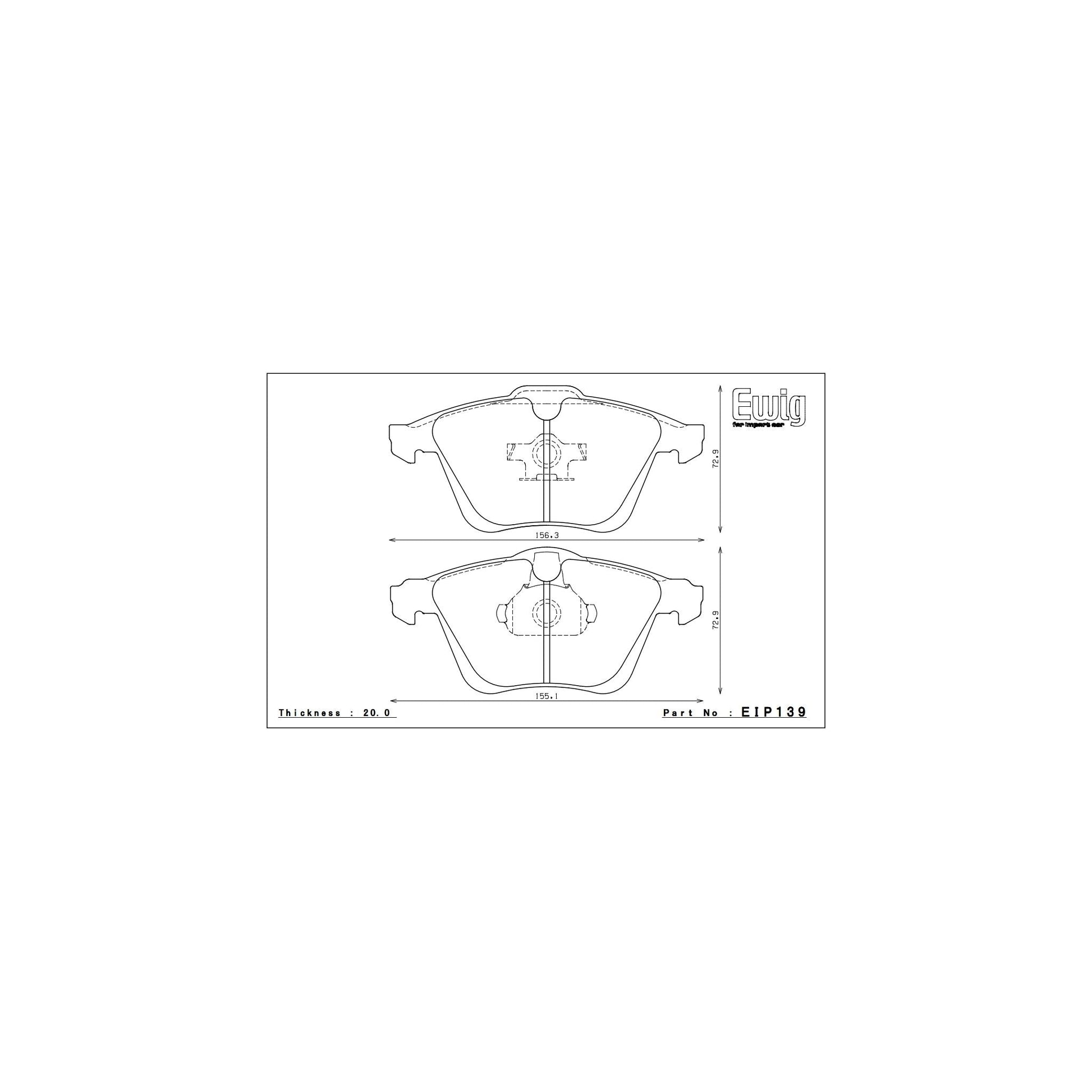 Endless CC-RG Brake Pads - EIP139