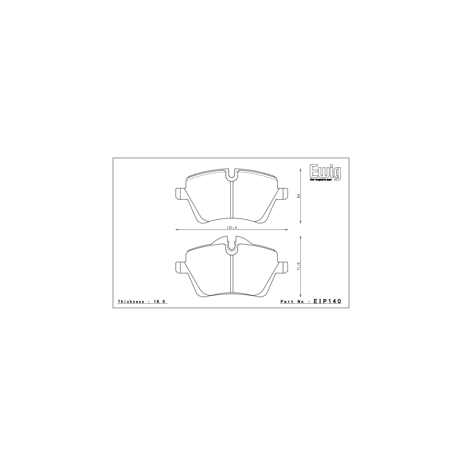 Endless CC-RG Brake Pads - EIP140
