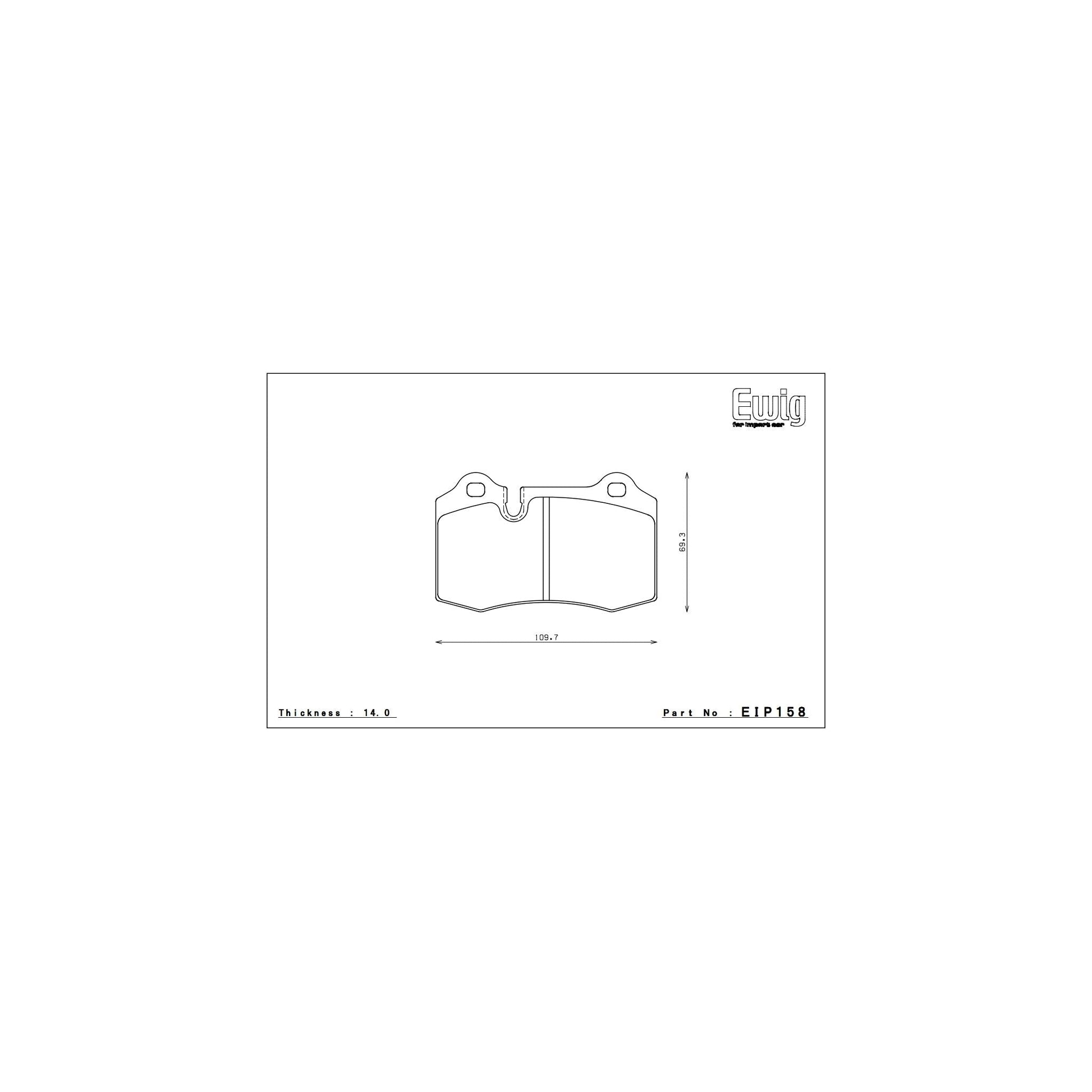 Endless MX72 Brake Pads - EIP158