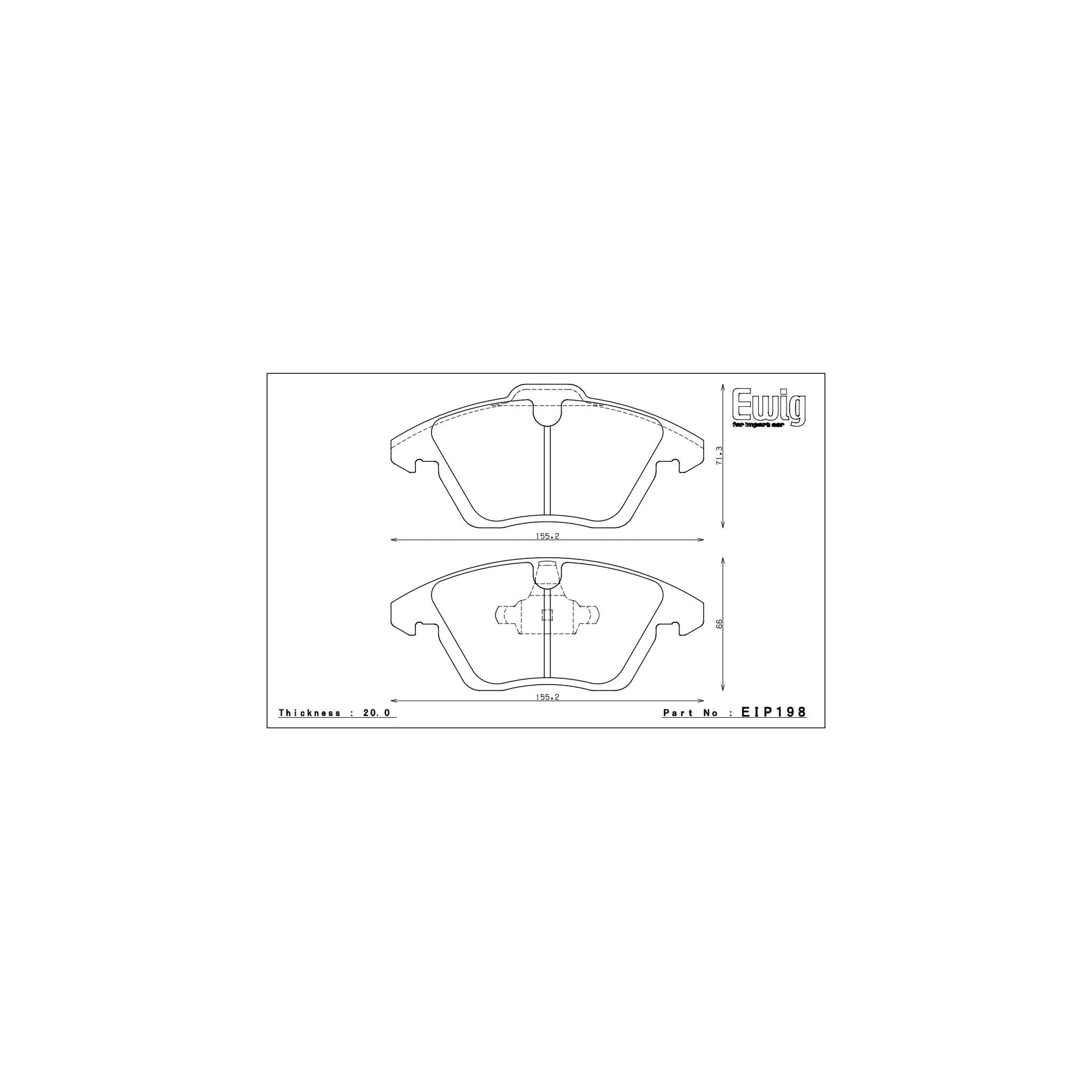 Endless ME20 Brake Pads - EIP198
