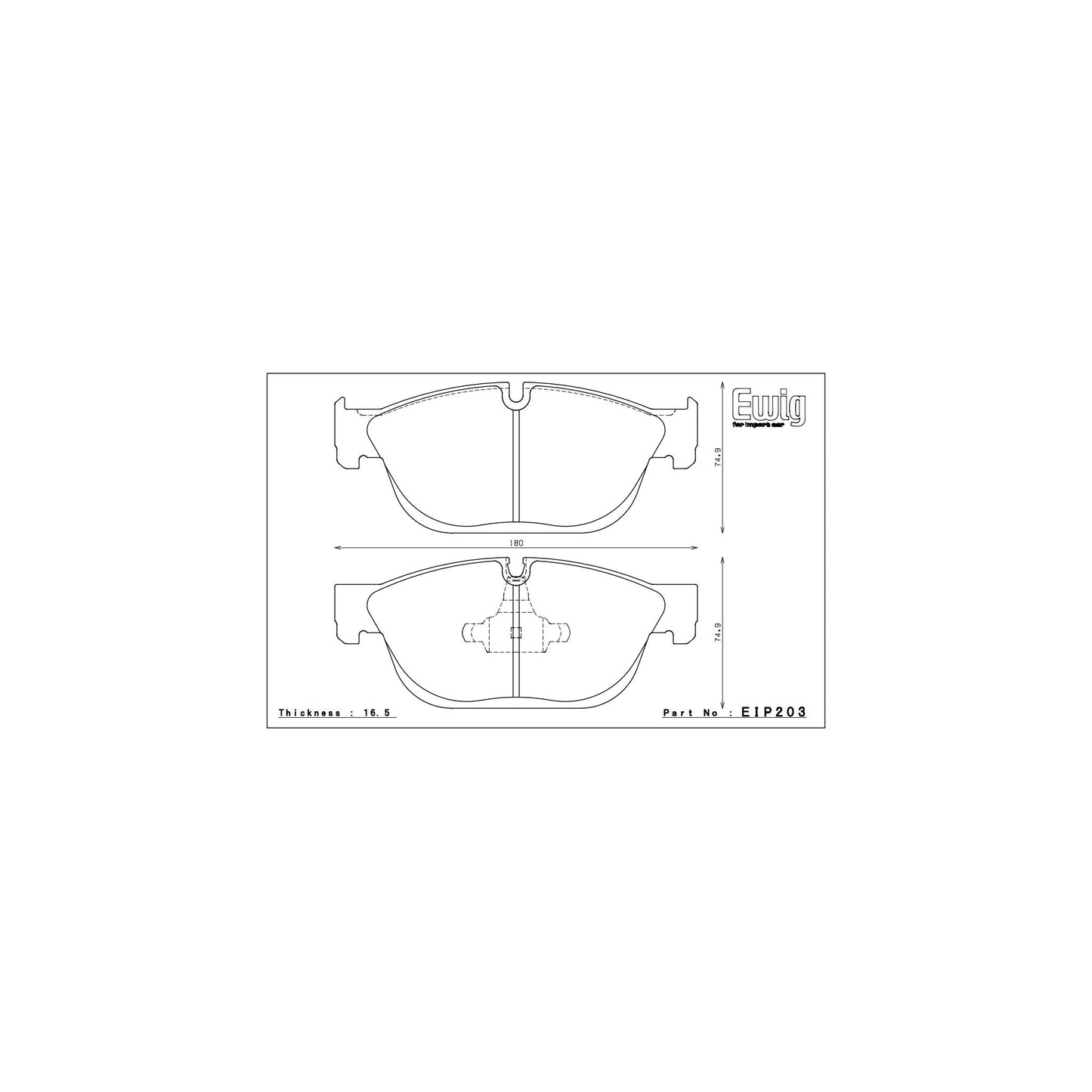 Endless MA45B Brake Pads - EIP203