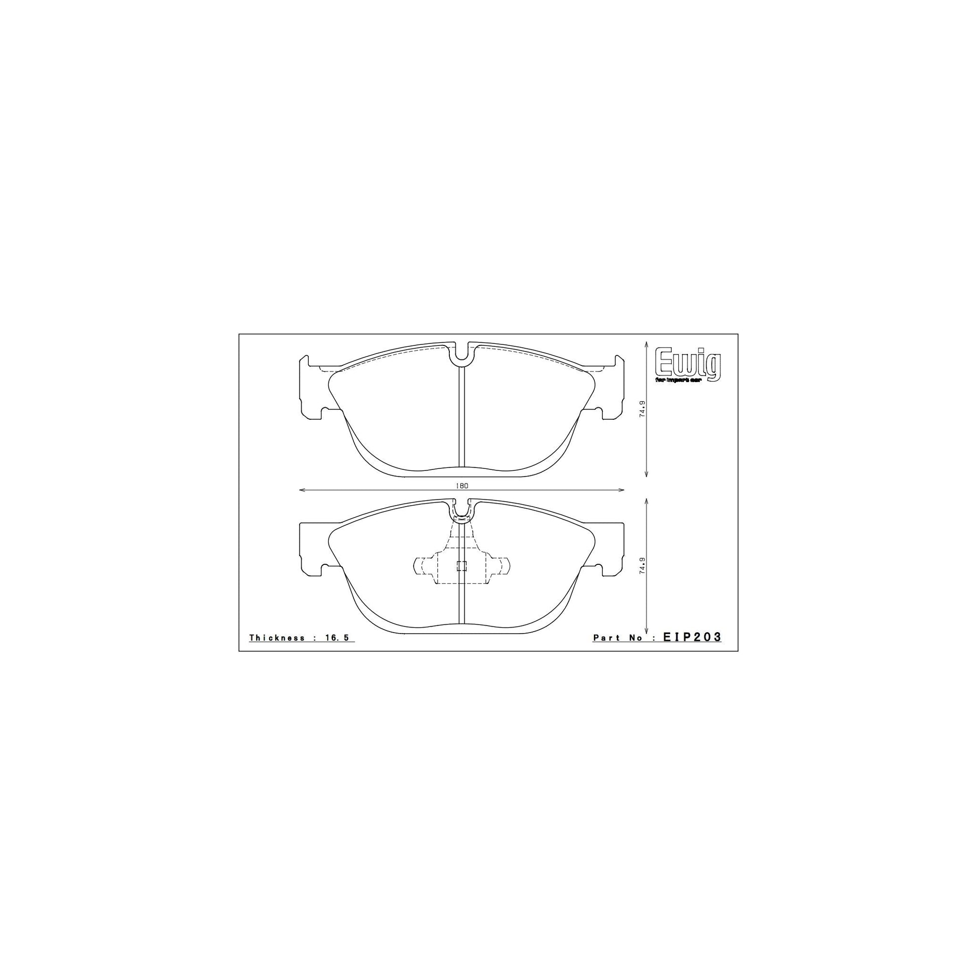 Endless MA45B Brake Pads - EIP203