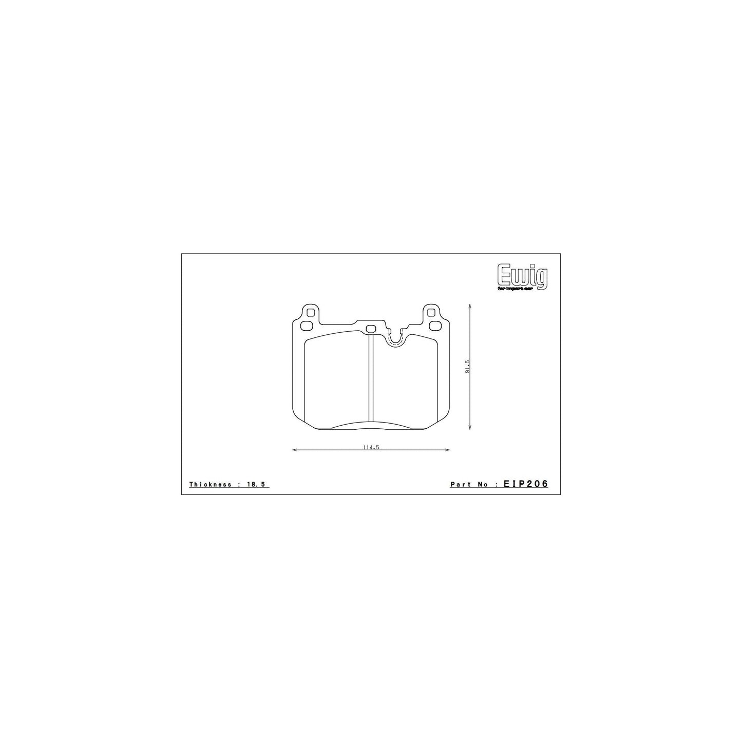 Endless MA45B Brake Pads - EIP206