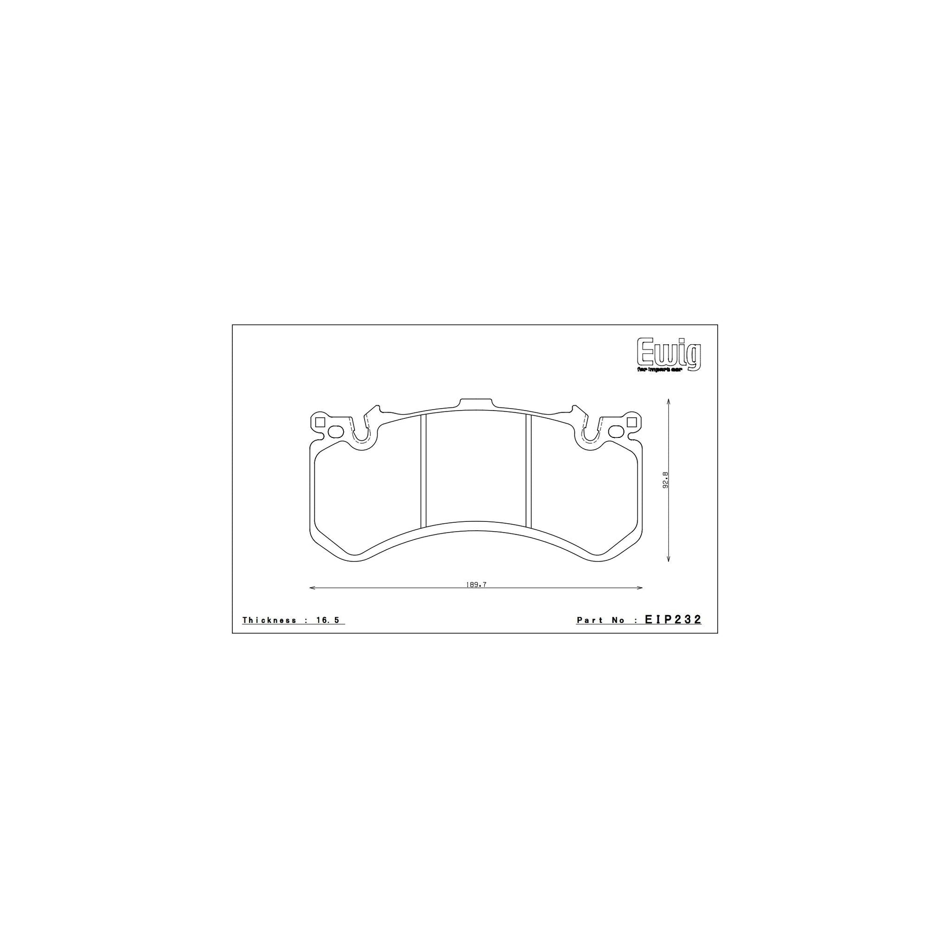 Endless CC-RG Brake Pads - EIP232