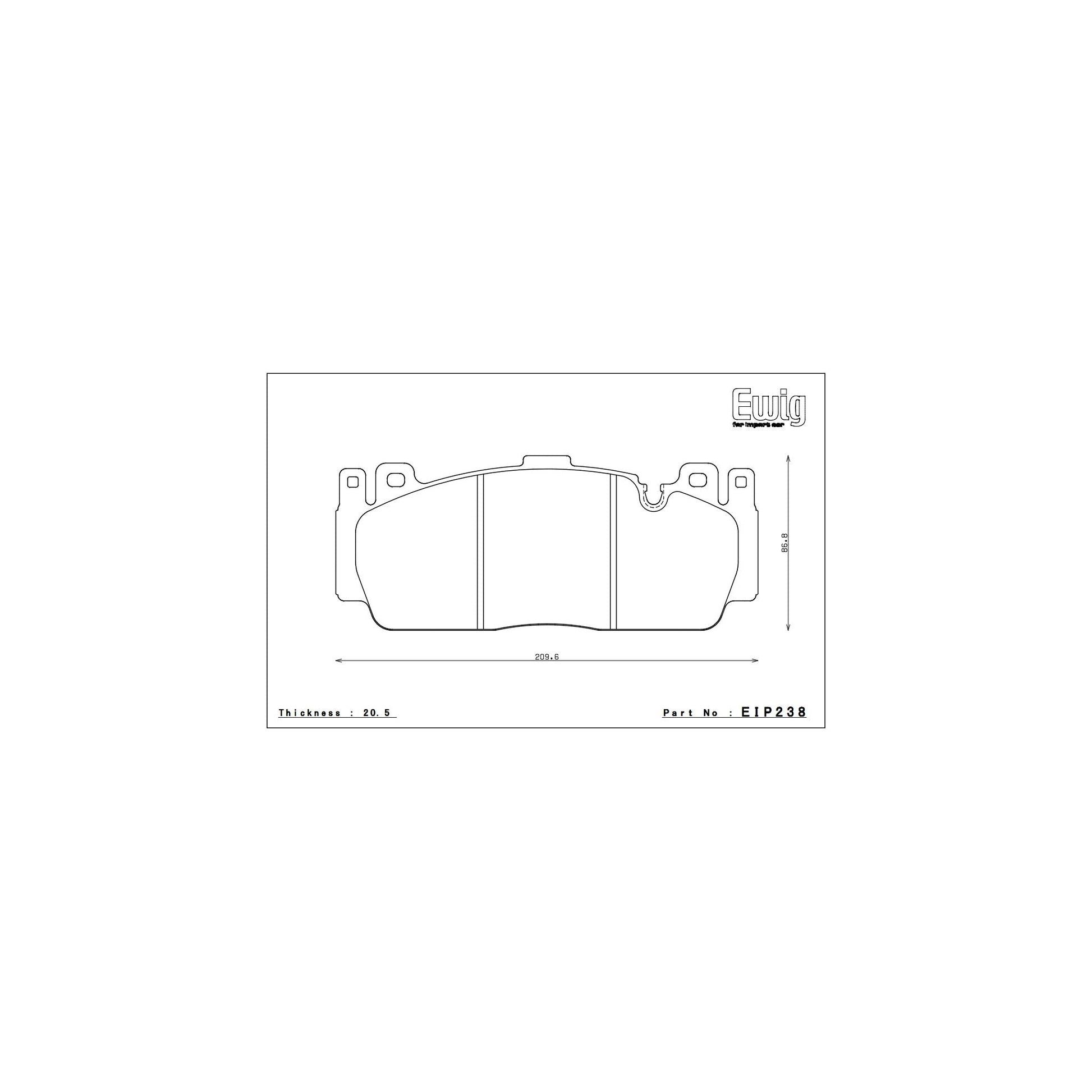 Endless MA45B Brake Pads - EIP238