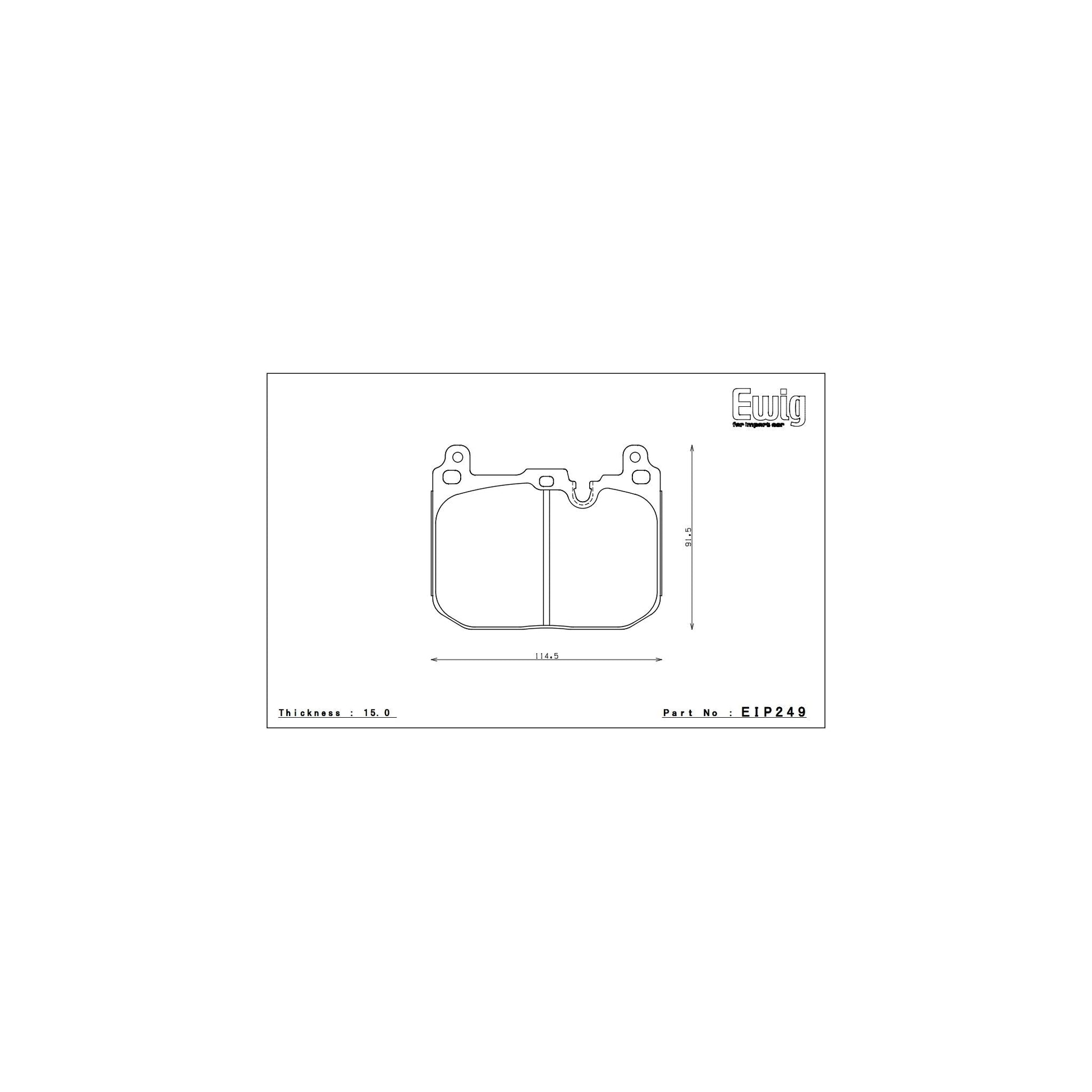 Endless CC-RG Brake Pads - EIP249