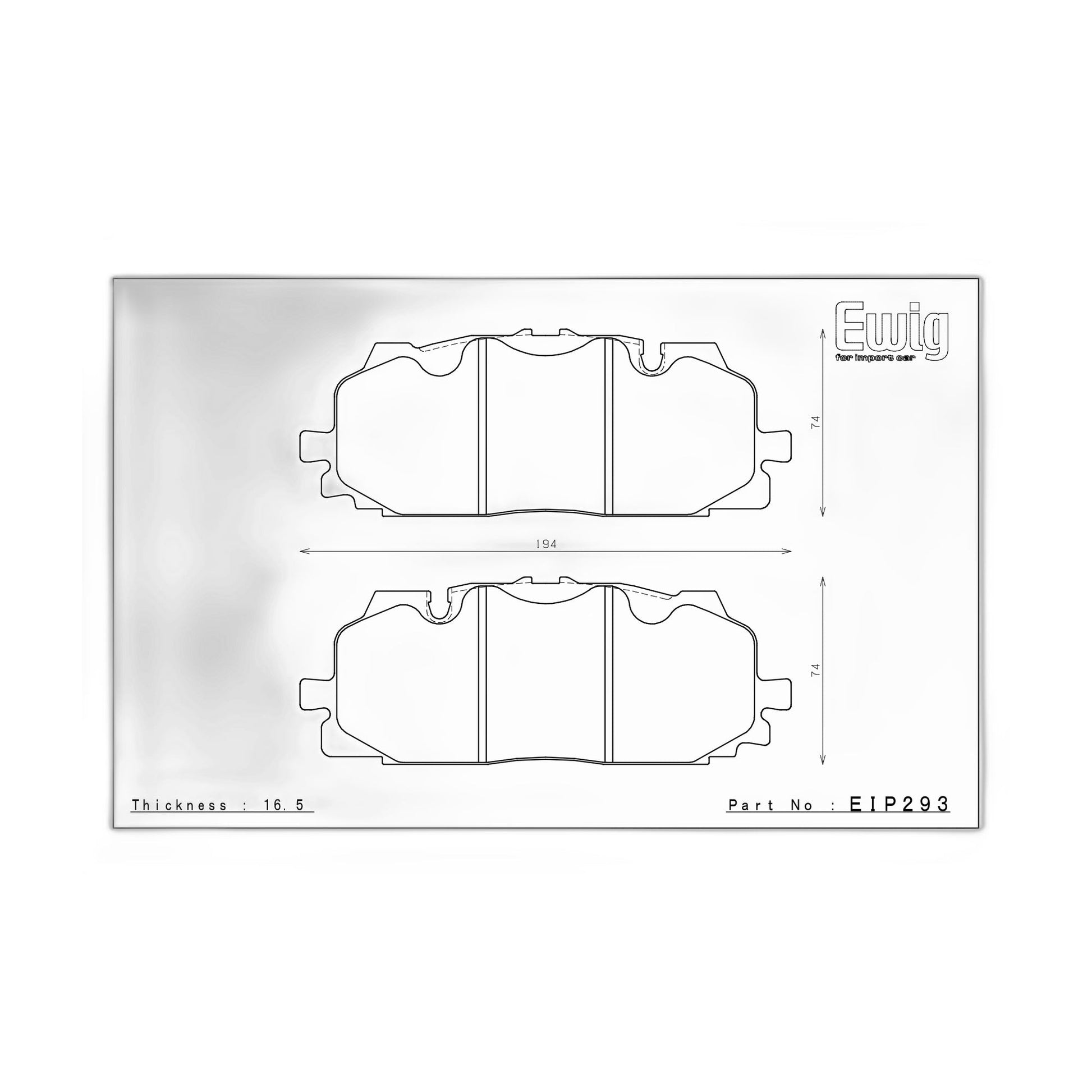 Endless MA45B Brake Pads - EIP293