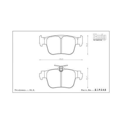 Endless CC-RG Brake Pads - EIP348