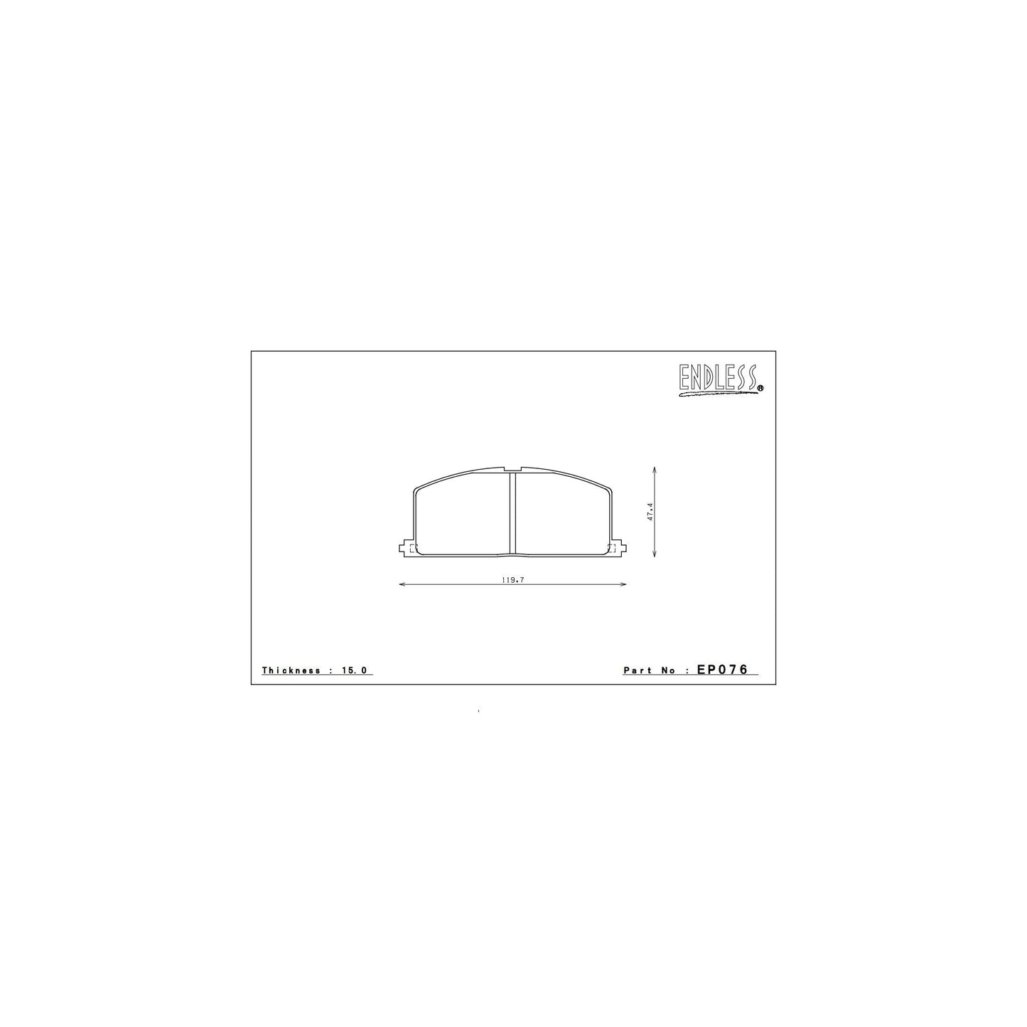 Endless MX72 Brake Pads Full Set - EP076/EP129