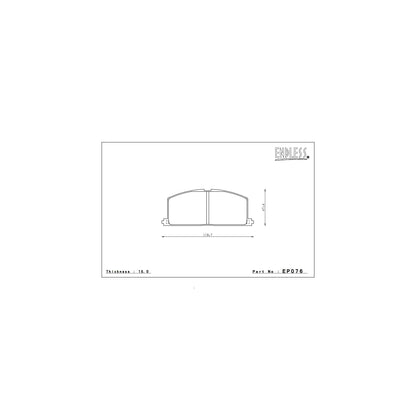 Endless MX72 Brake Pads Full Set - EP076/EP129