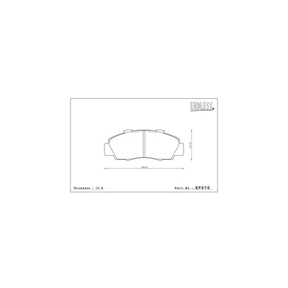 Endless MX72 Plus Brake Pads Full Set - EP270/EP312
