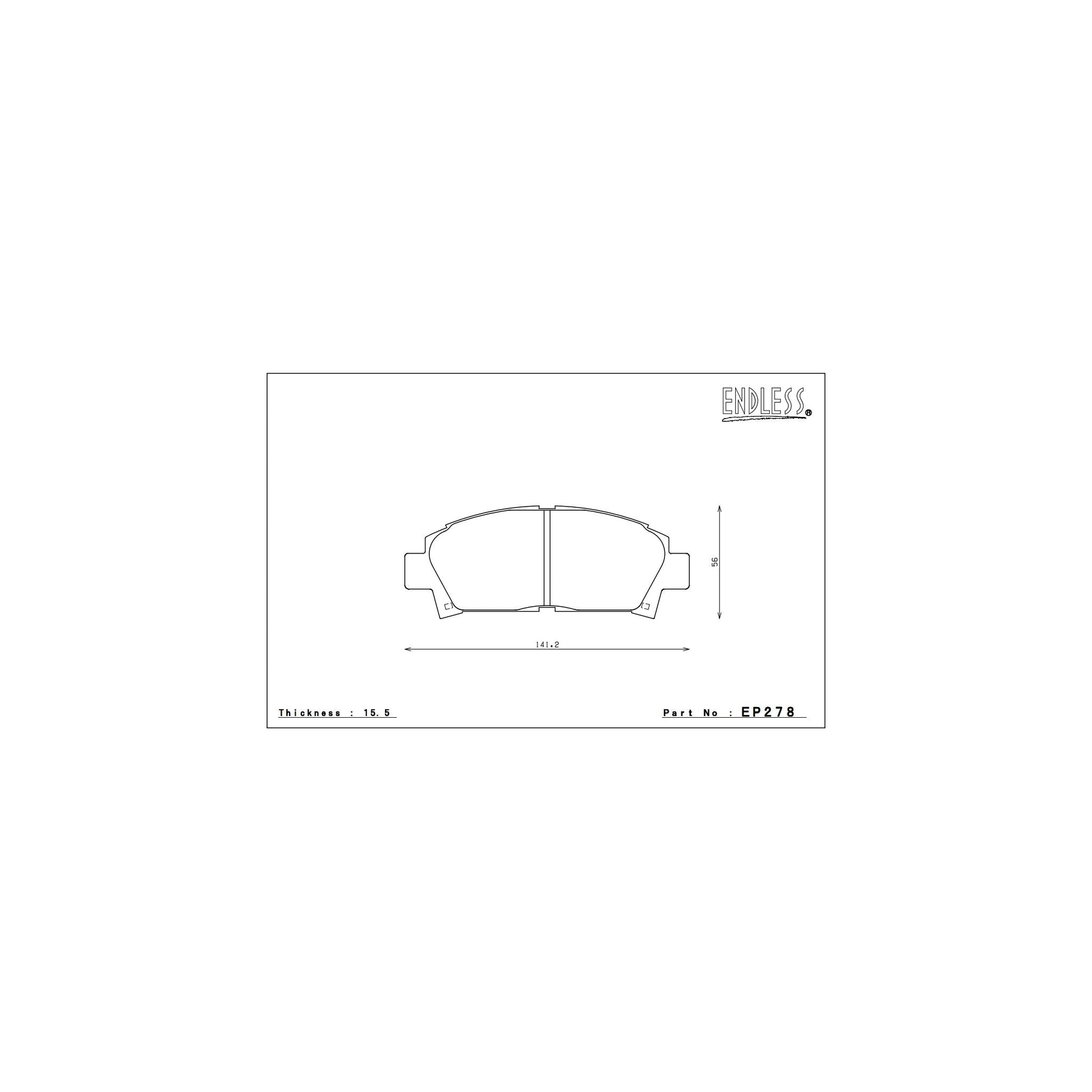 Endless CC-RG Brake Pads - EP278