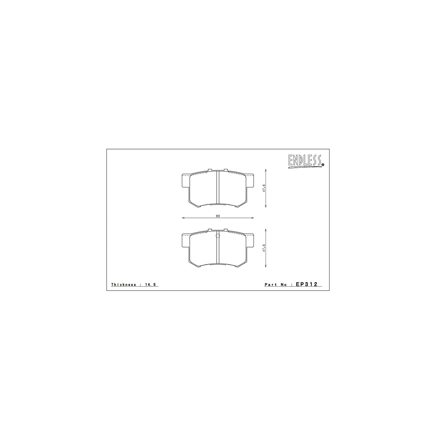 Endless SSM Plus Brake Pads - EP312