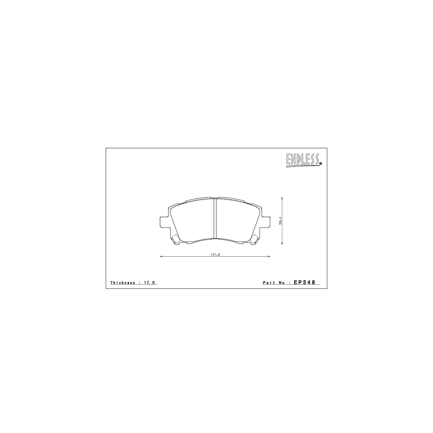 Endless CC-RG Brake Pads - EP348