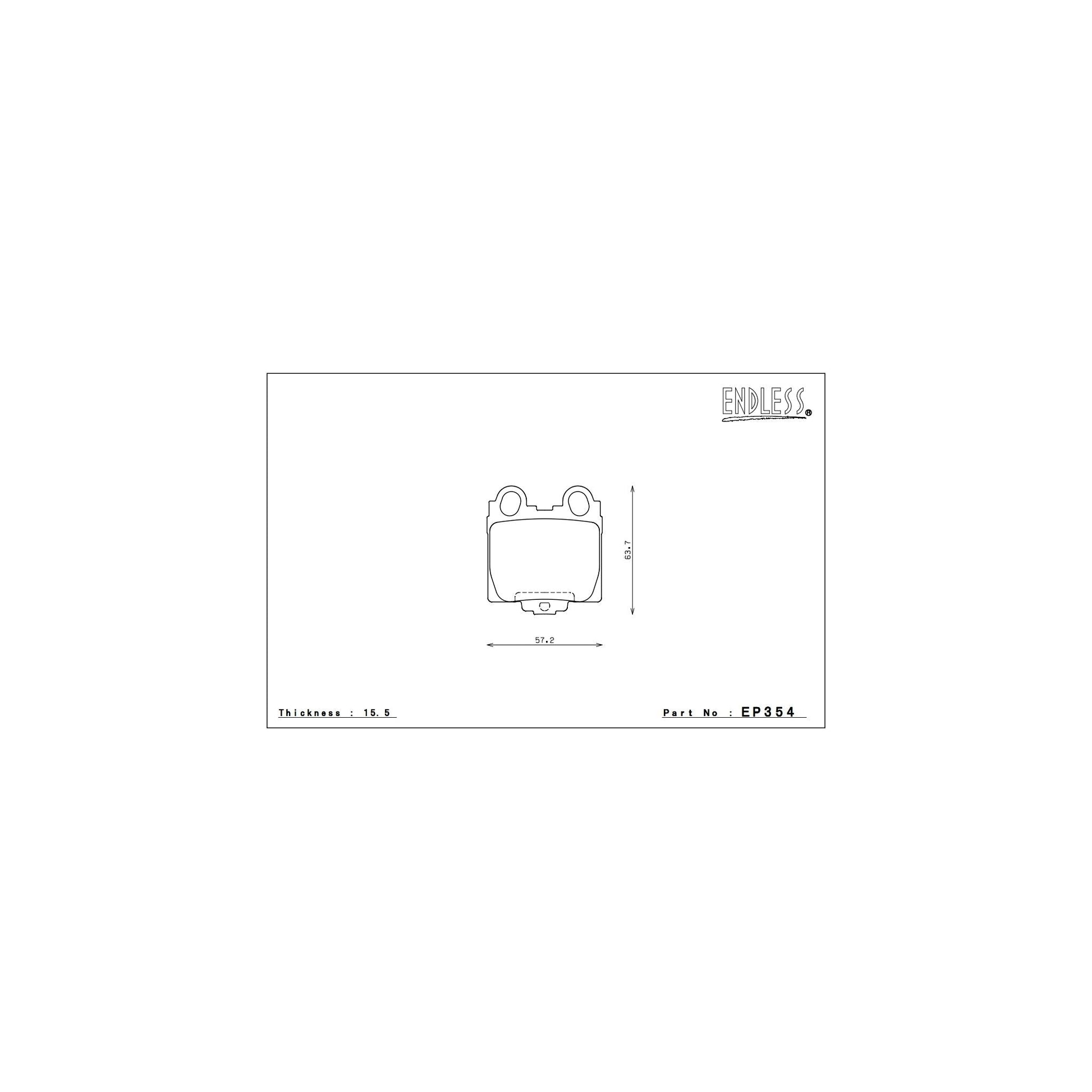 Endless CC-RG Brake Pads - EP354