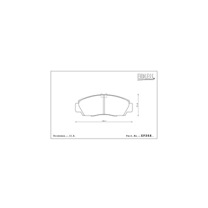 Endless CC-RG Brake Pads Full Set - EP368/EP312