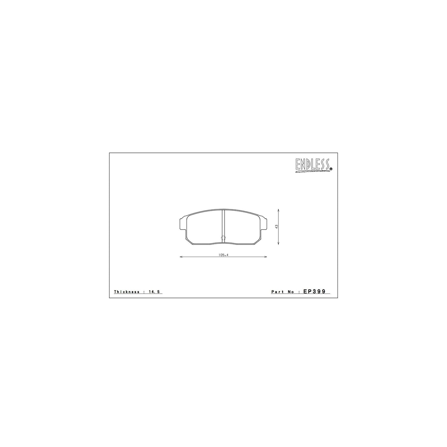 Endless SSM Plus Brake Pads Full Set - EP416/EP399