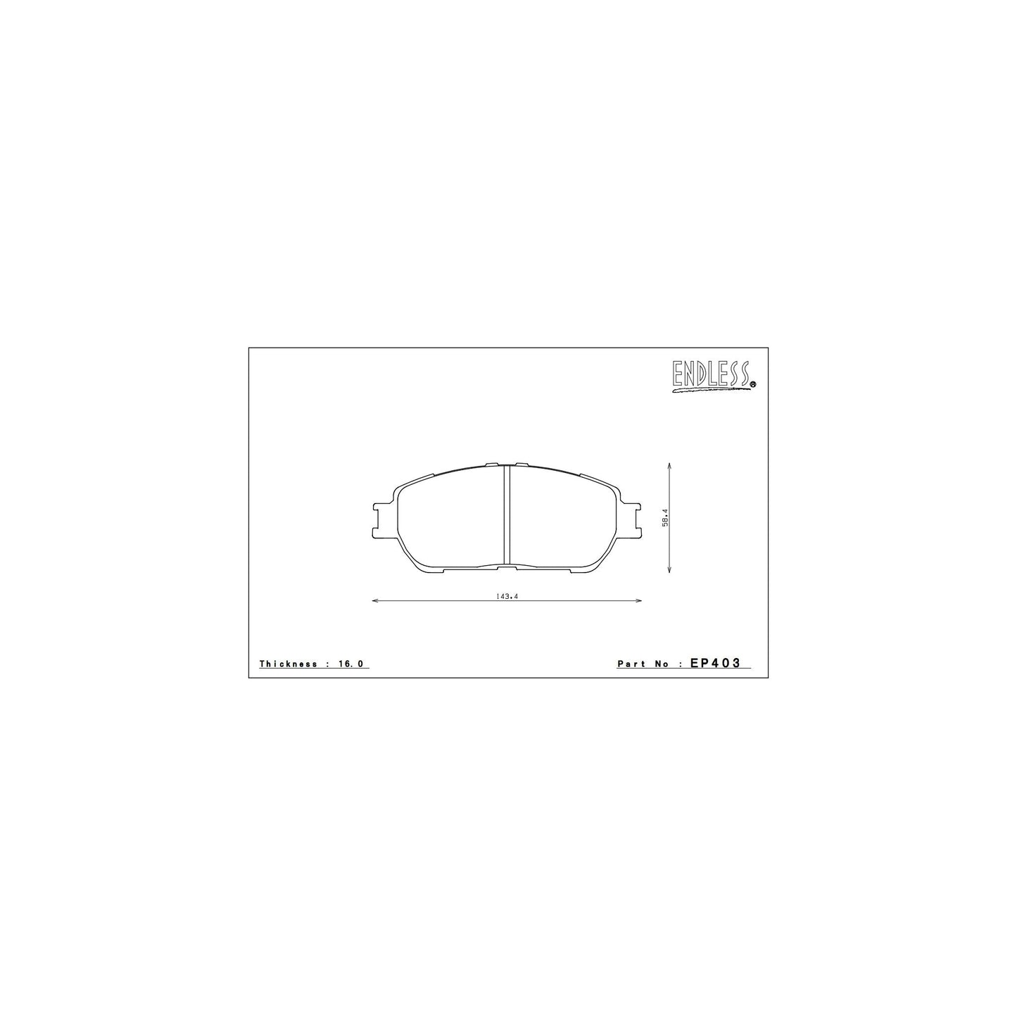 Endless CC-RG Brake Pads - EP403