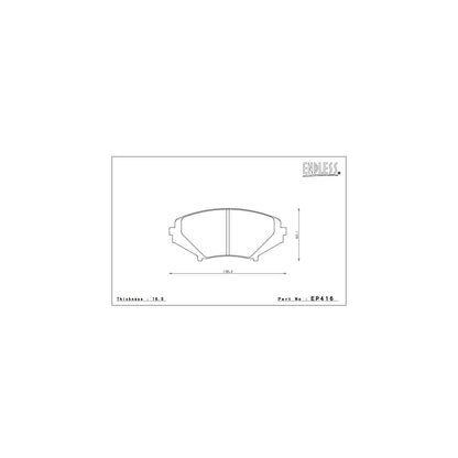 Endless SSM Plus Brake Pads Full Set - EP416/EP399