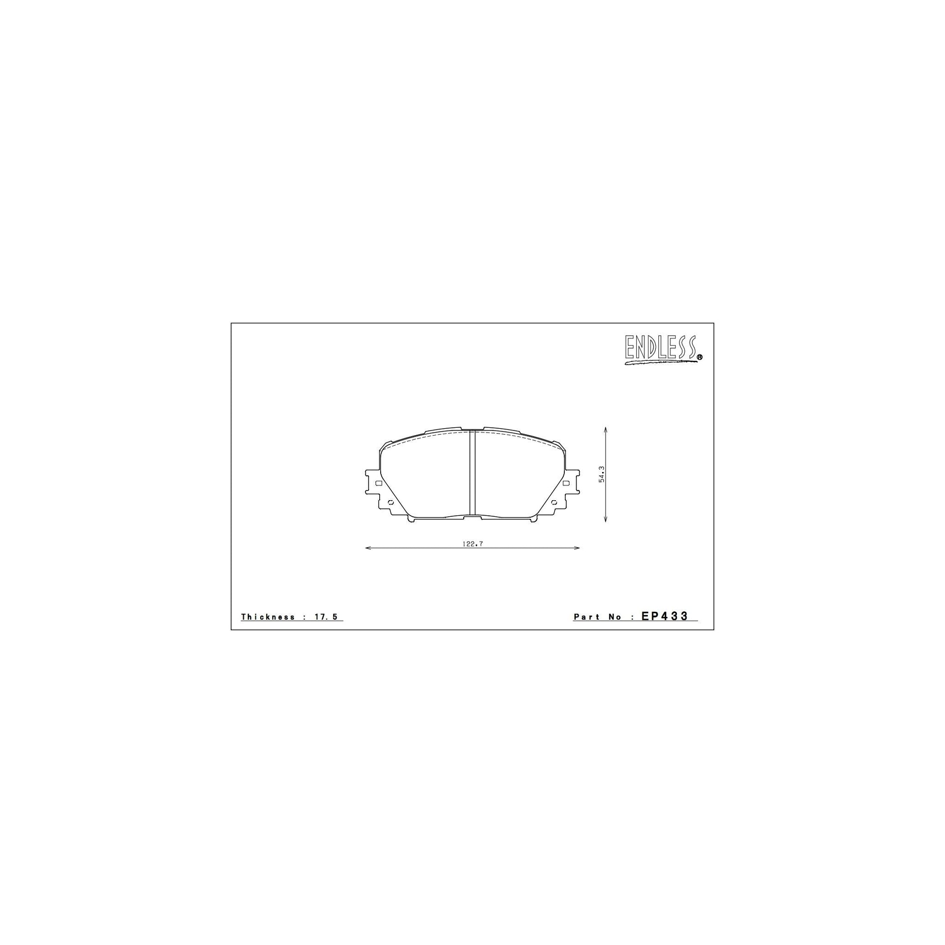 Endless CC-RG Brake Pads - EP433