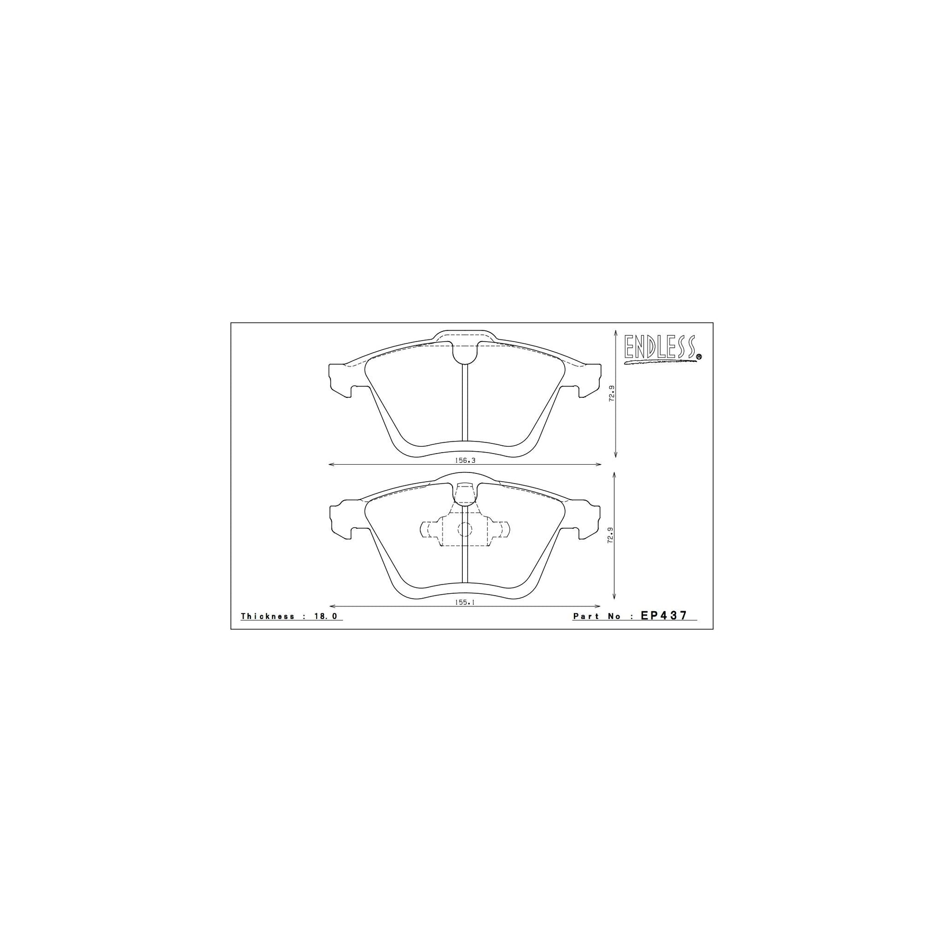 Endless CC-RG Brake Pads - EP437