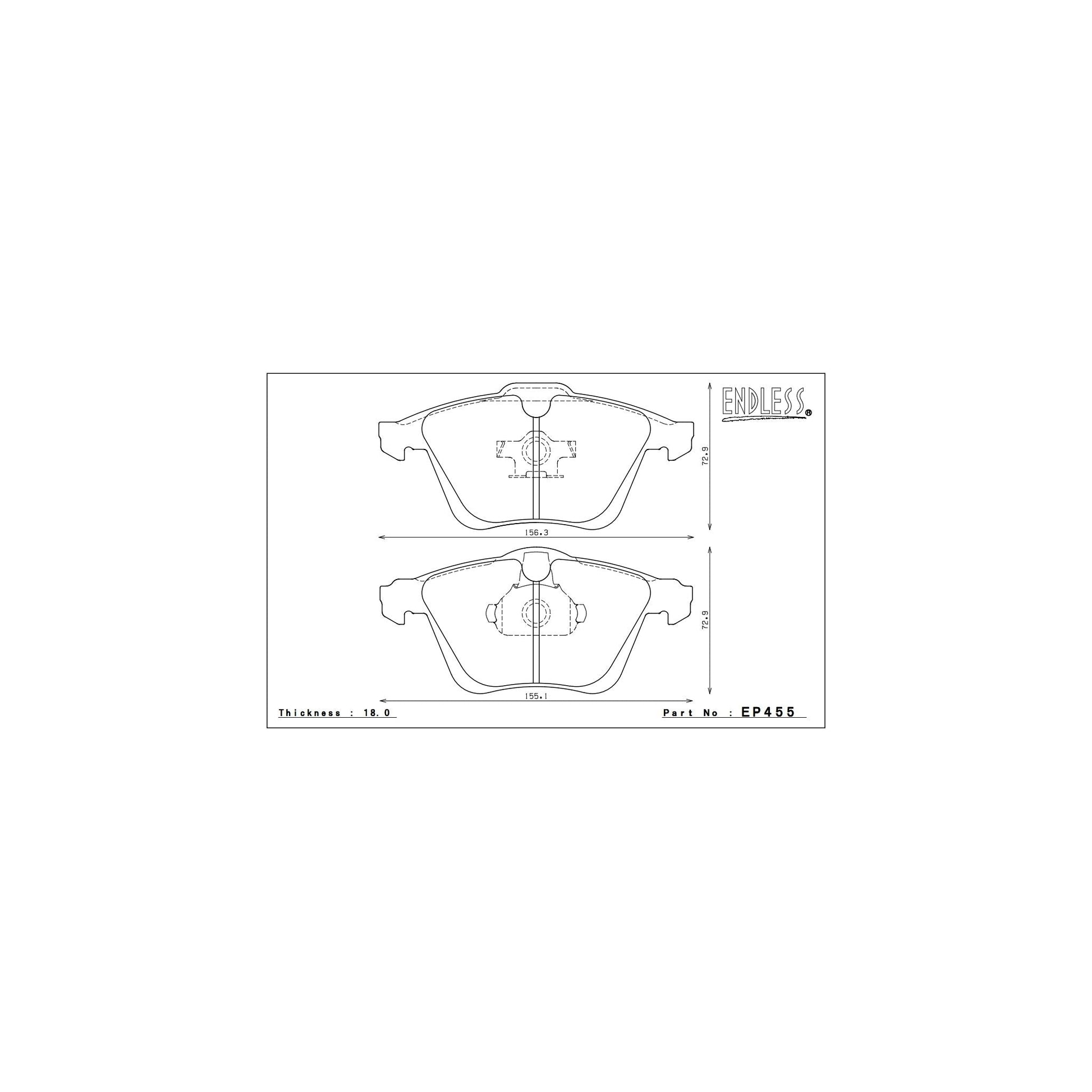 Endless CC-RG Brake Pads - EP455