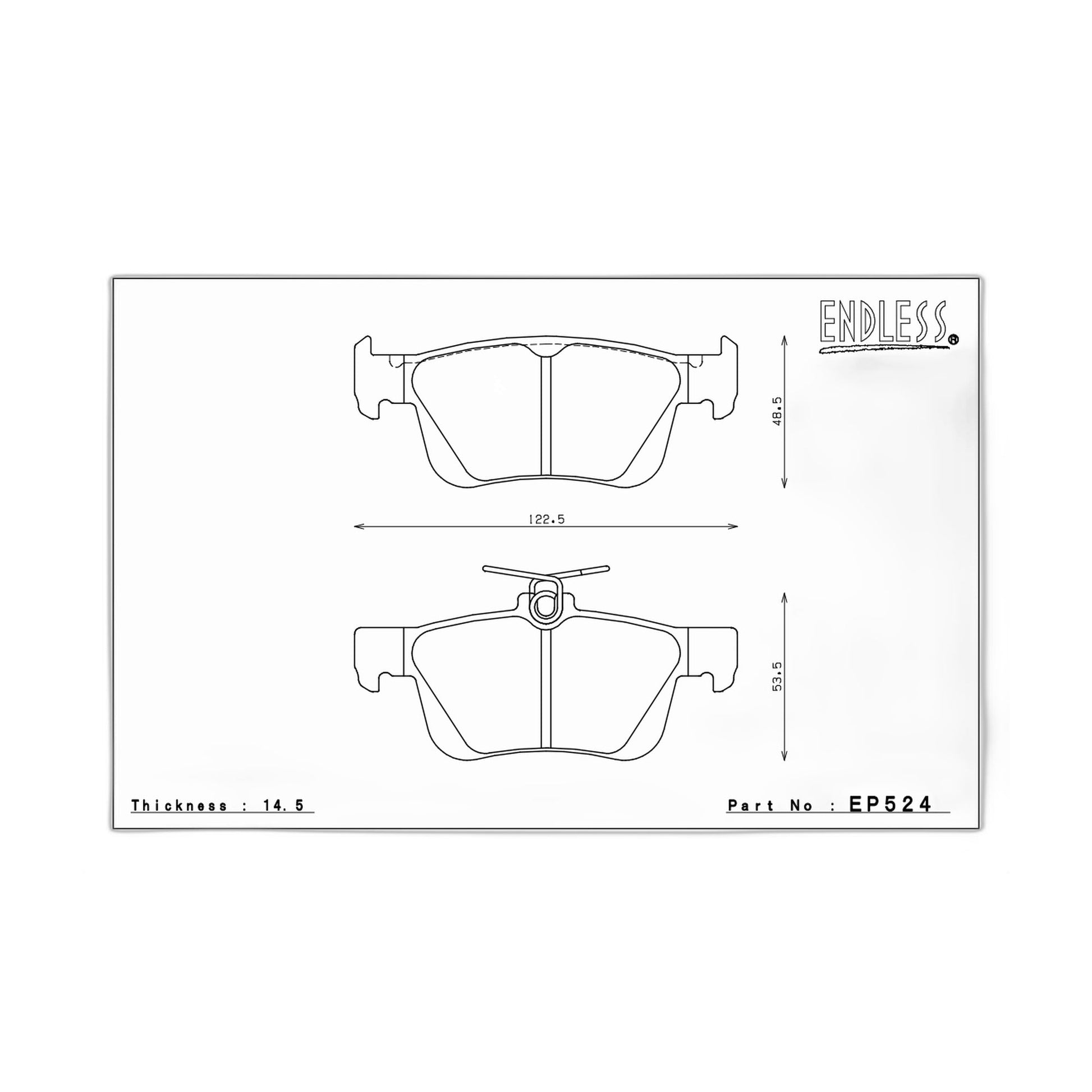 Endless N35S Brake Pads - EP524